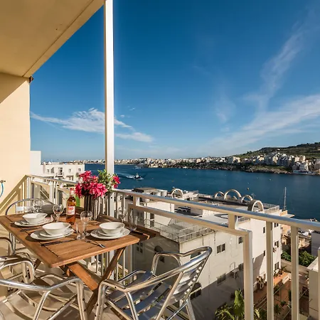 Bayview 2 Bedroom Seaview With Large Terrace With Panoramic Views - By Getawaysmalta * San Pawl il-Baħar